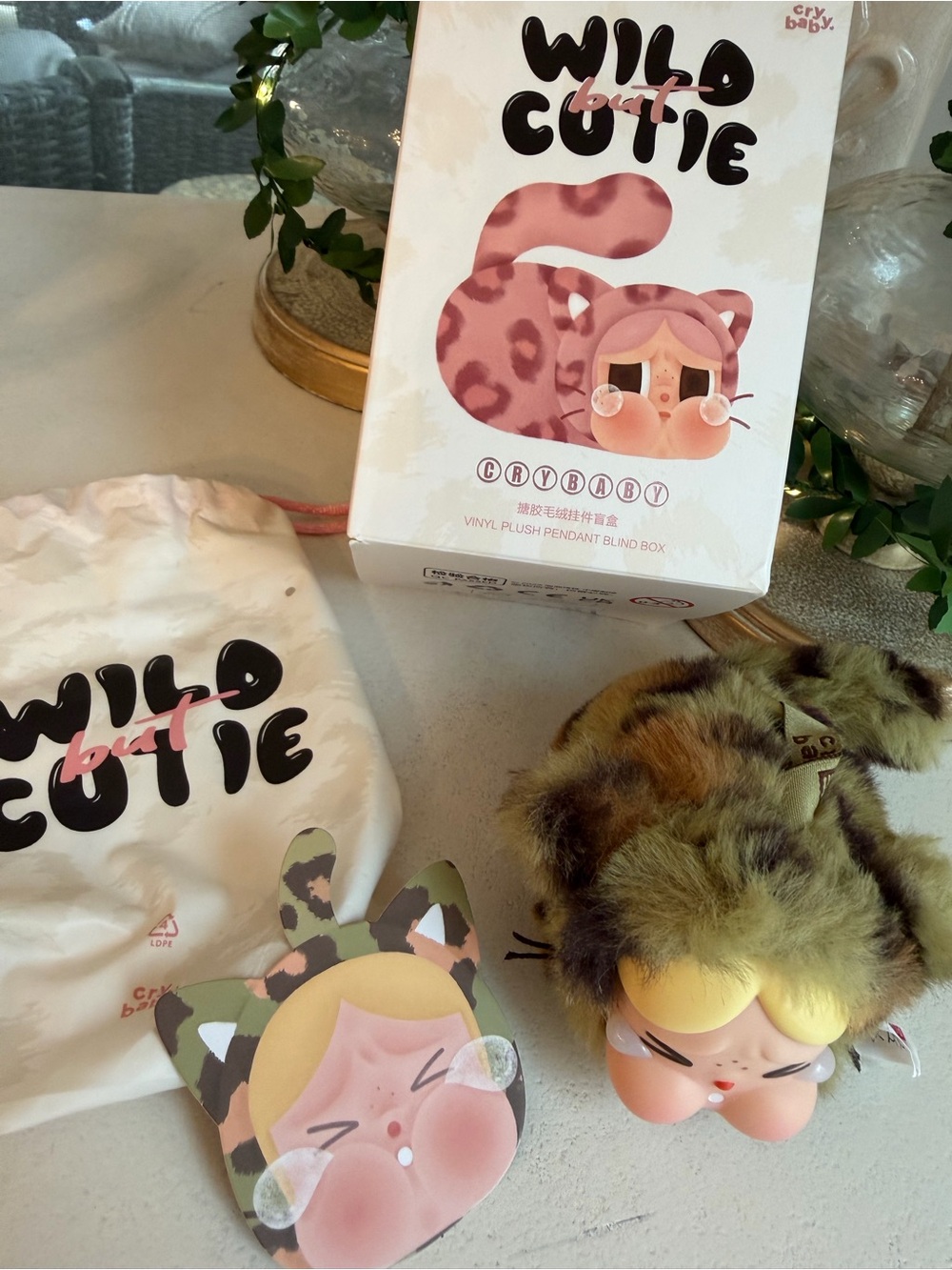 Pop Mart Wild Cutie Crybaby Vinyl Plush Pendant - Camo Cutie